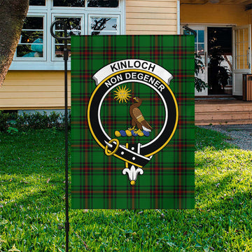 Kinloch Tartan Flag with Family Crest