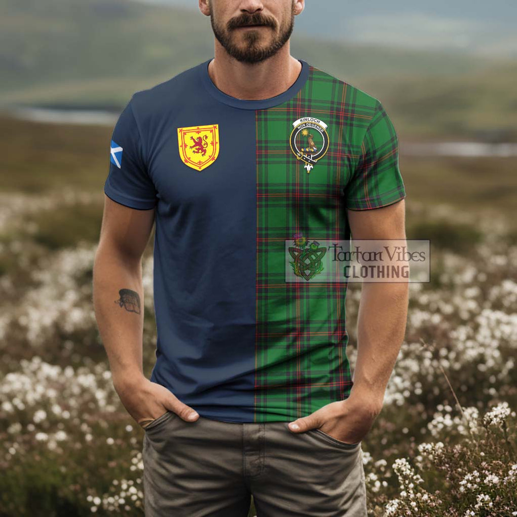 Kinloch Tartan T-Shirt Alba with Scottish Lion Royal Arm Half Style - Tartan Vibes Clothing