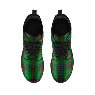 Kinloch Tartan Leather Boots - Tartan Vibes Clothing