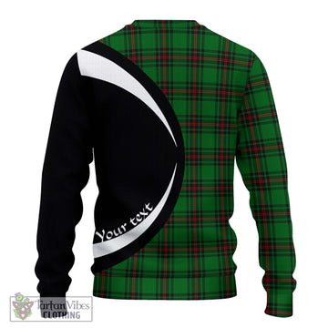 Kinloch Tartan Ugly Sweater with Family Crest Circle Style - Tartan Vibes Clothing
