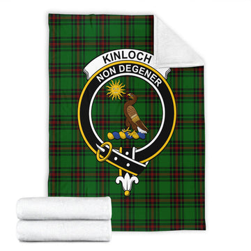 Kinloch Tartan Blanket with Family Crest