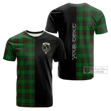 Kinloch Tartan Cotton T-shirt with Family Crest and Half Of Me Style Kid's Shirt - Tartan Vibes Clothing