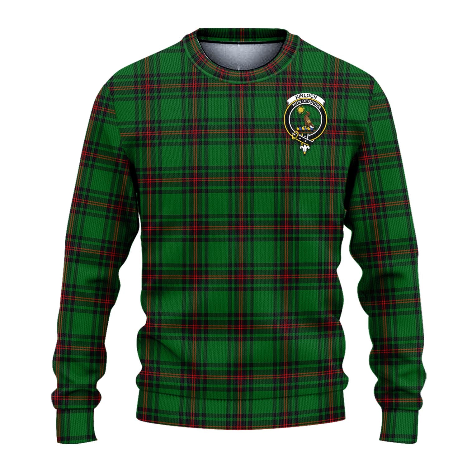 Kinloch Tartan Ugly Sweater with Family Crest - Tartan Vibes Clothing