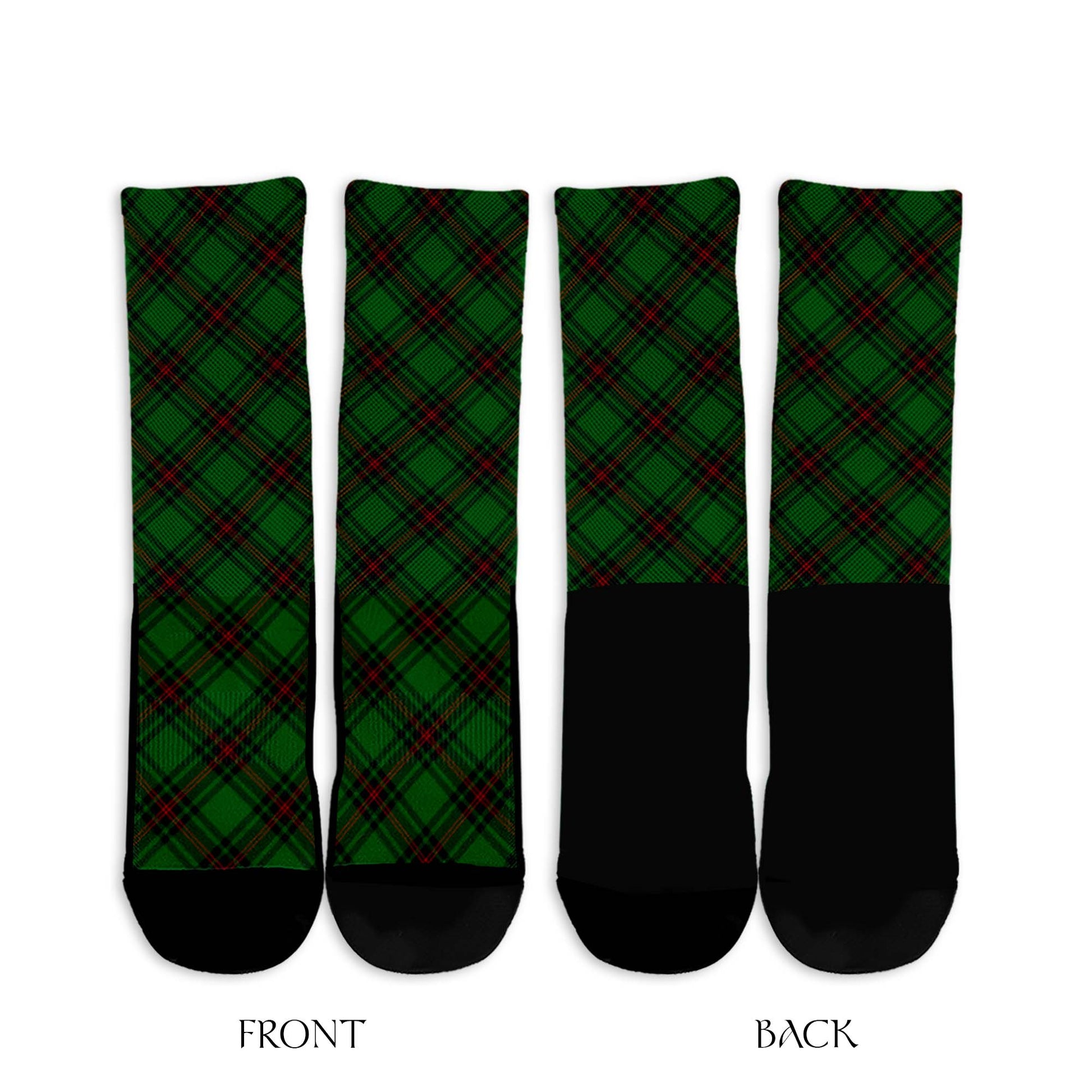 Kinloch Tartan Crew Socks Cross Tartan Style - Tartanvibesclothing