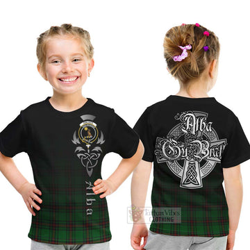Tartan Vibes Clothing Kinloch Tartan Kid T-Shirt Featuring Alba Gu Brath Family Crest Celtic Inspired