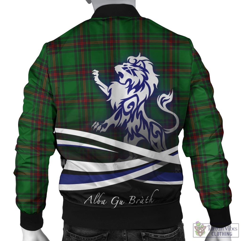 Kinloch Tartan Bomber Jacket with Alba Gu Brath Regal Lion Emblem - Tartan Vibes Clothing