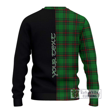 Kinloch Tartan Ugly Sweater with Family Crest and Half Of Me Style - Tartan Vibes Clothing