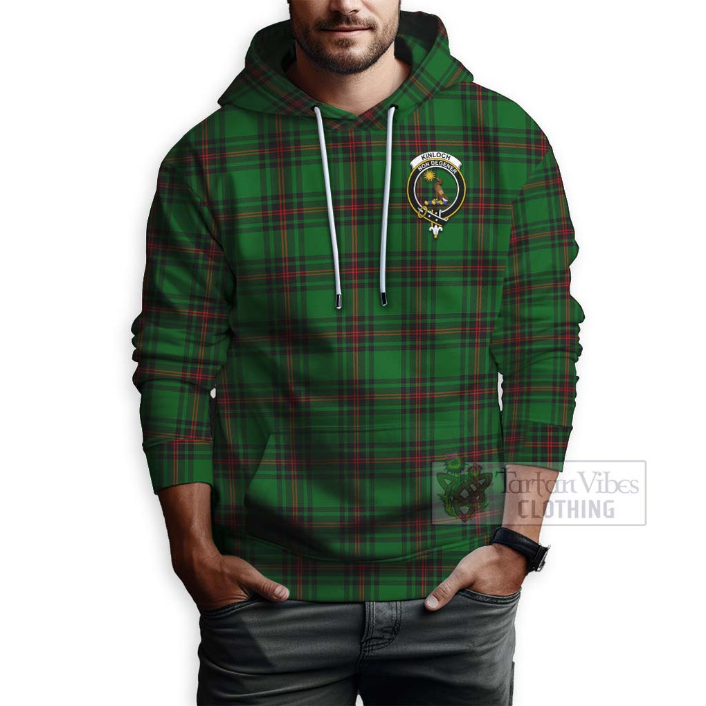 Kinloch Tartan Hoodie with Family Crest Celtic Skull Style - Tartan Vibes Clothing