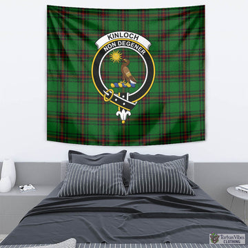 Kinloch Tartan Tapestry Wall Hanging and Home Decor for Room with Family Crest - Tartan Vibes Clothing