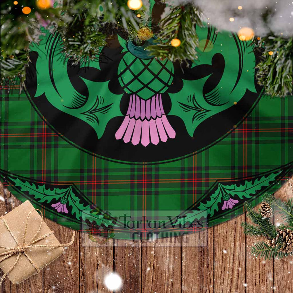 Kinloch Tartan Christmas Tree Skirt Scottish Thistle Style - Tartan Vibes Clothing