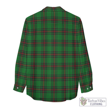 Kinloch Tartan Womens Casual Shirt with Family Crest