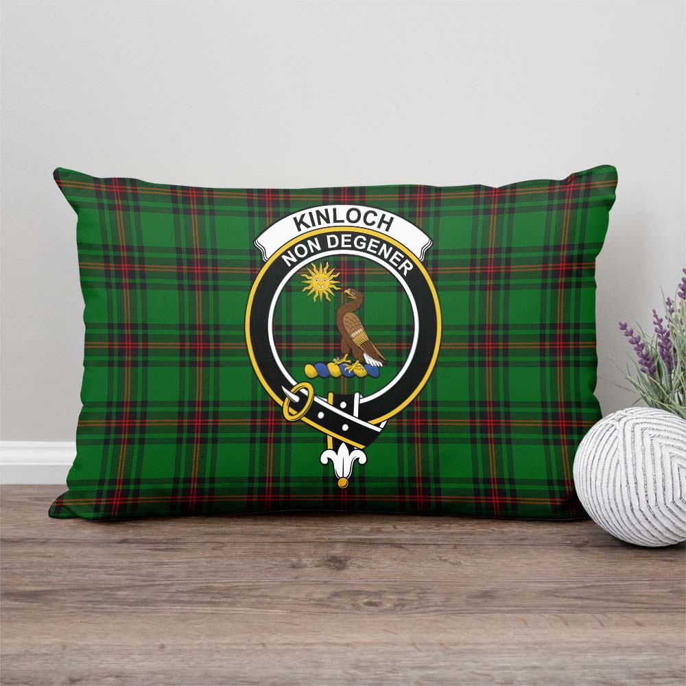 Kinloch Tartan Pillow Cover with Family Crest - Tartan Vibes Clothing