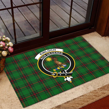 Kinloch Tartan Rubber Doormat with Family Crest - Tartan Vibes Clothing