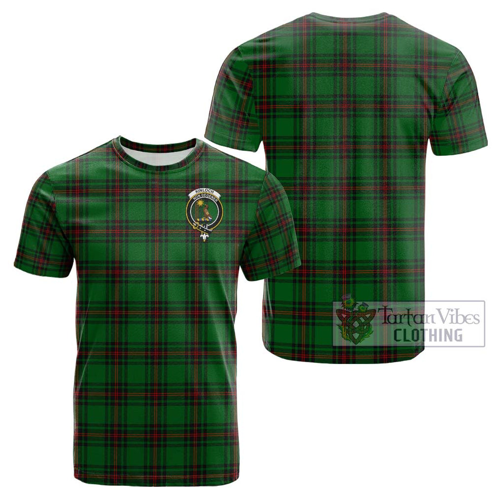 Kinloch Tartan Cotton T-Shirt with Family Crest - Tartan Vibes Clothing