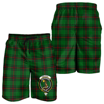 Kinloch Tartan Mens Shorts with Family Crest - Tartan Vibes Clothing