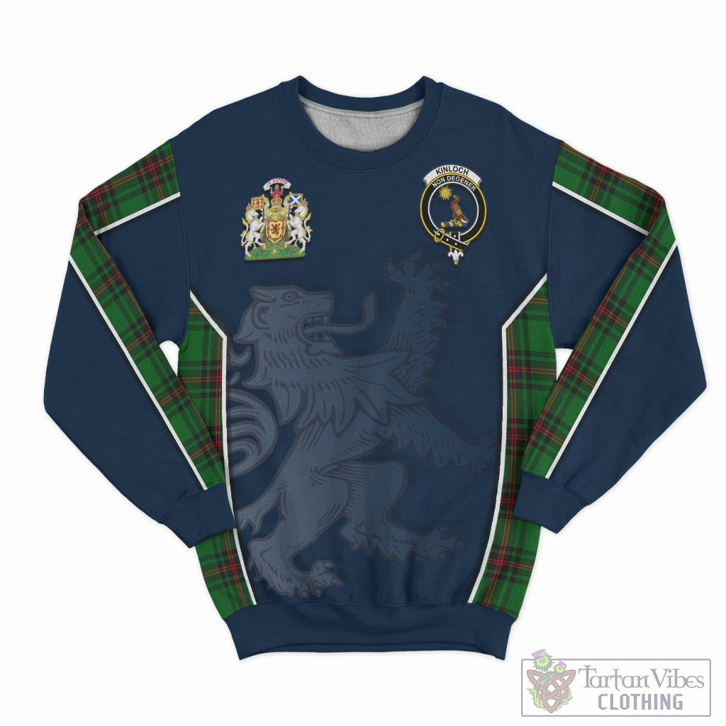 Tartan Vibes Clothing Kinloch Tartan Sweater with Family Crest and Lion Rampant Vibes Sport Style