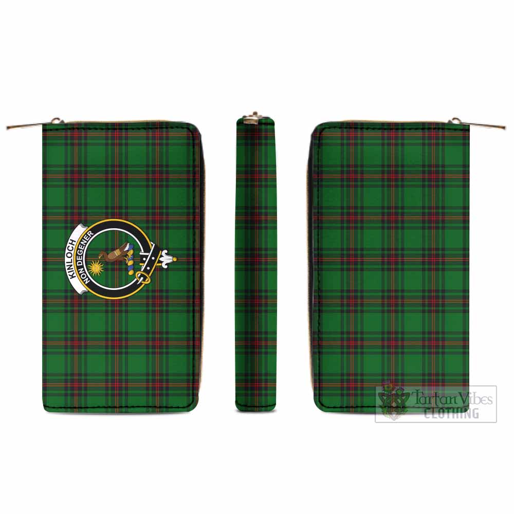 Kinloch Tartan Women's Leather Wallet with Family Crest - Tartan Vibes Clothing