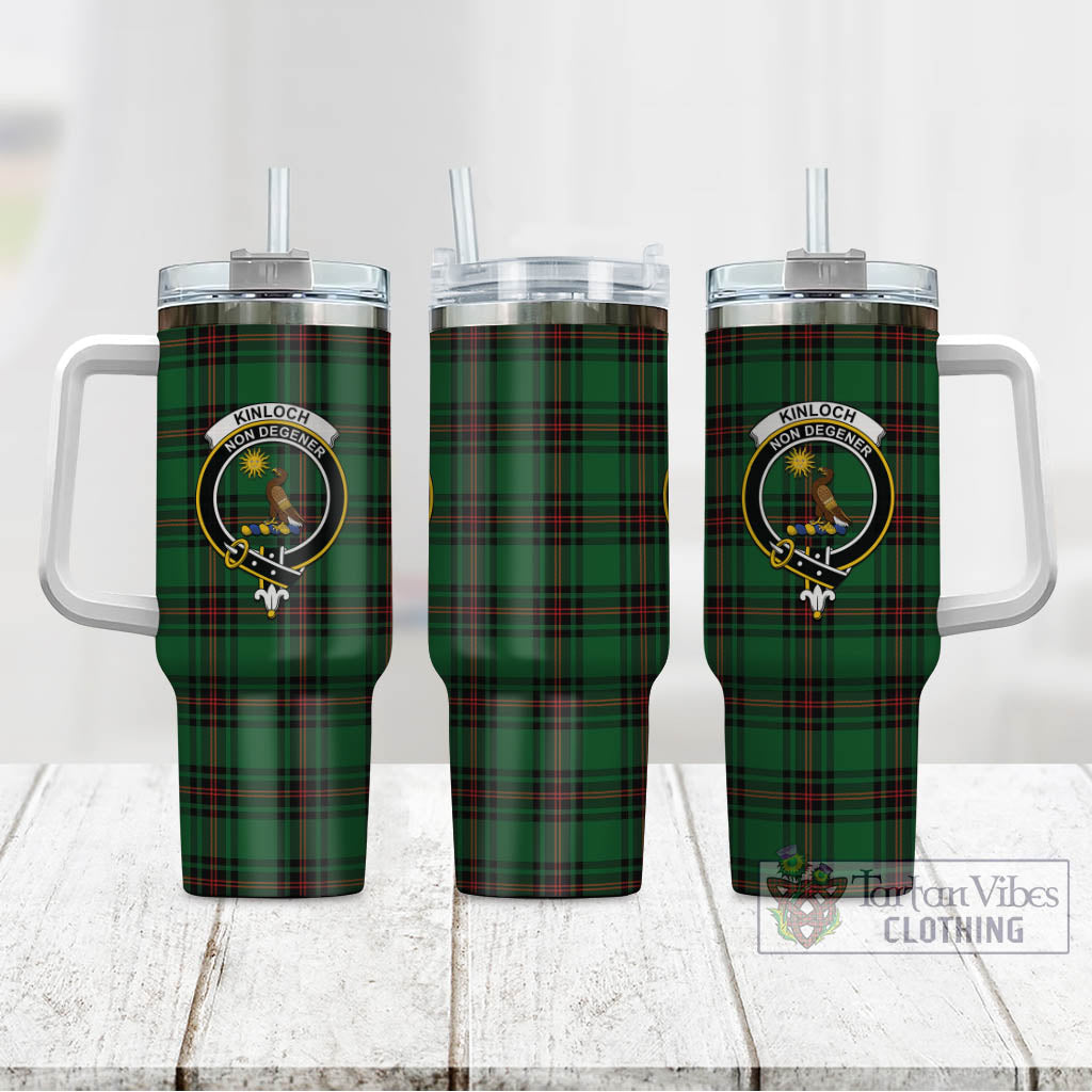 Kinloch Tartan Tumbler with Handle with Family Crest - Tartan Vibes Clothing