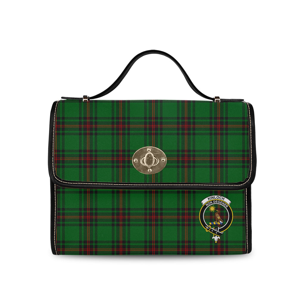 kinloch-tartan-leather-strap-waterproof-canvas-bag-with-family-crest