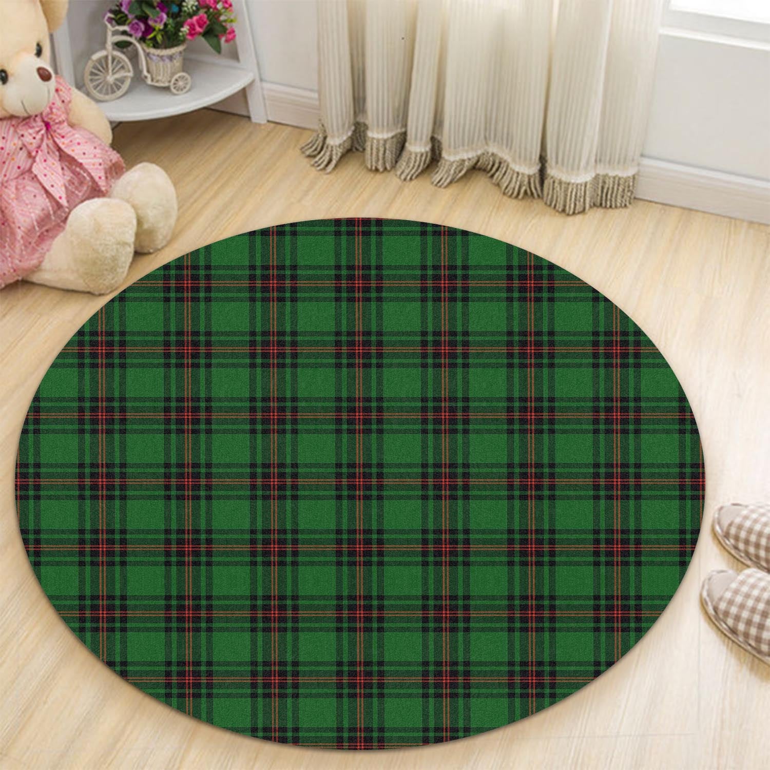 Kinloch Tartan Round Rug - Tartan Vibes Clothing