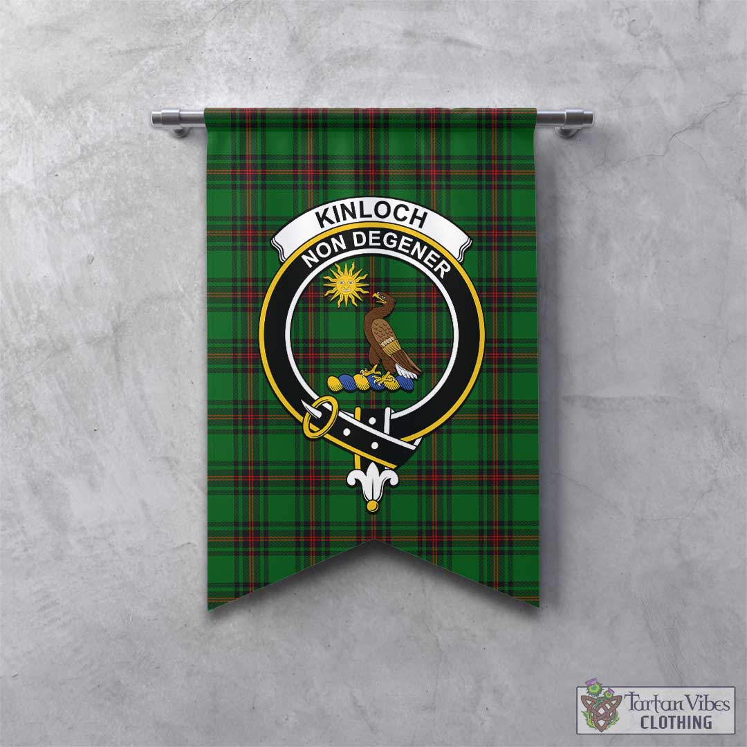Kinloch Tartan Crest Garden Flag - Welcome Style