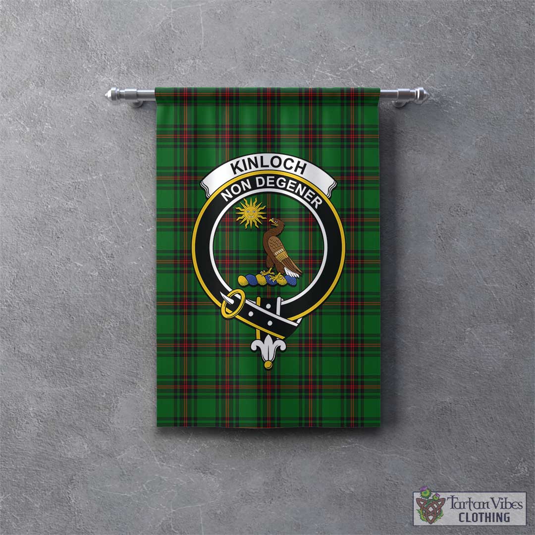 Kinloch Tartan Gonfalon, Tartan Banner with Family Crest - Tartan Vibes Clothing
