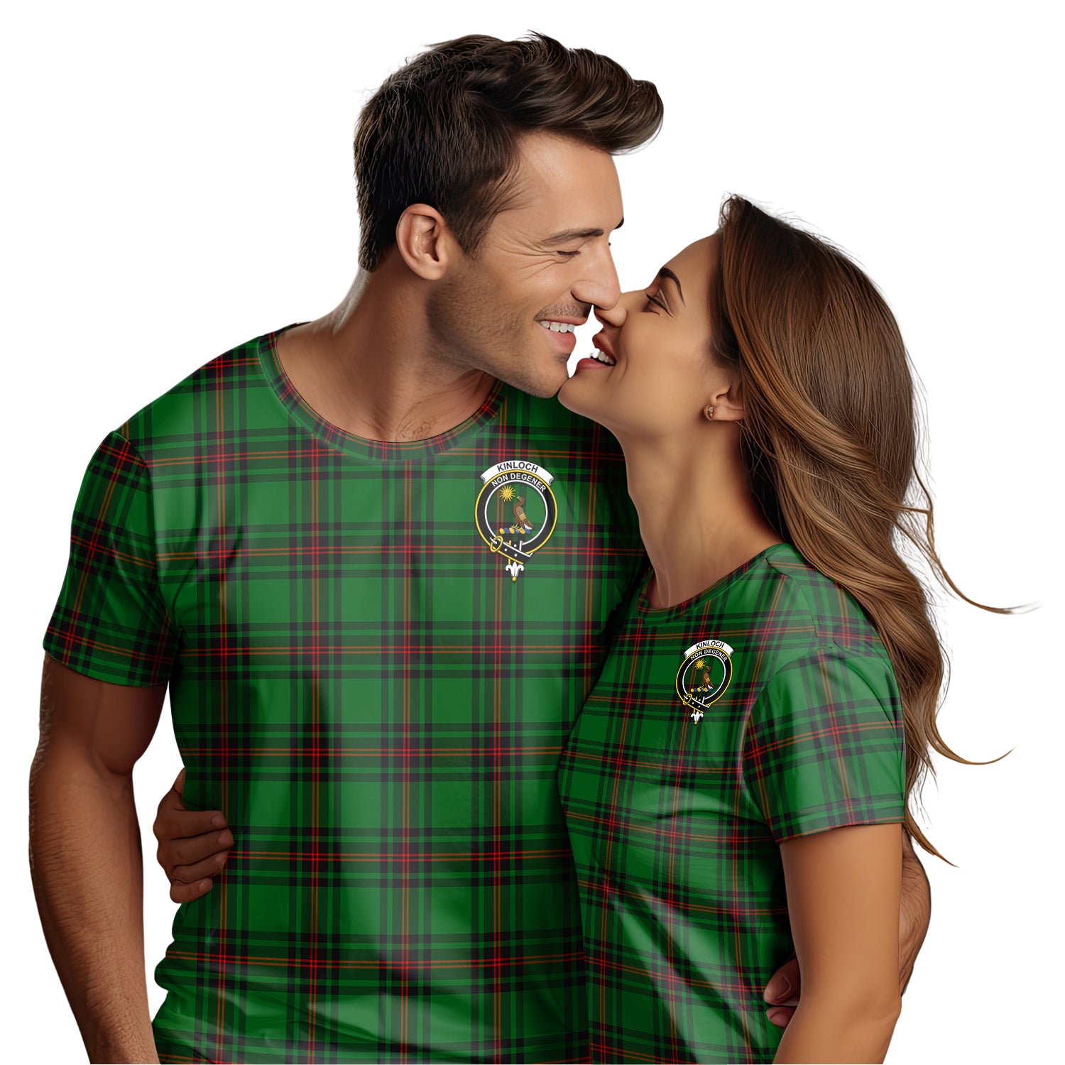 Kinloch Tartan T-Shirt with Family Crest - Tartan Vibes Clothing