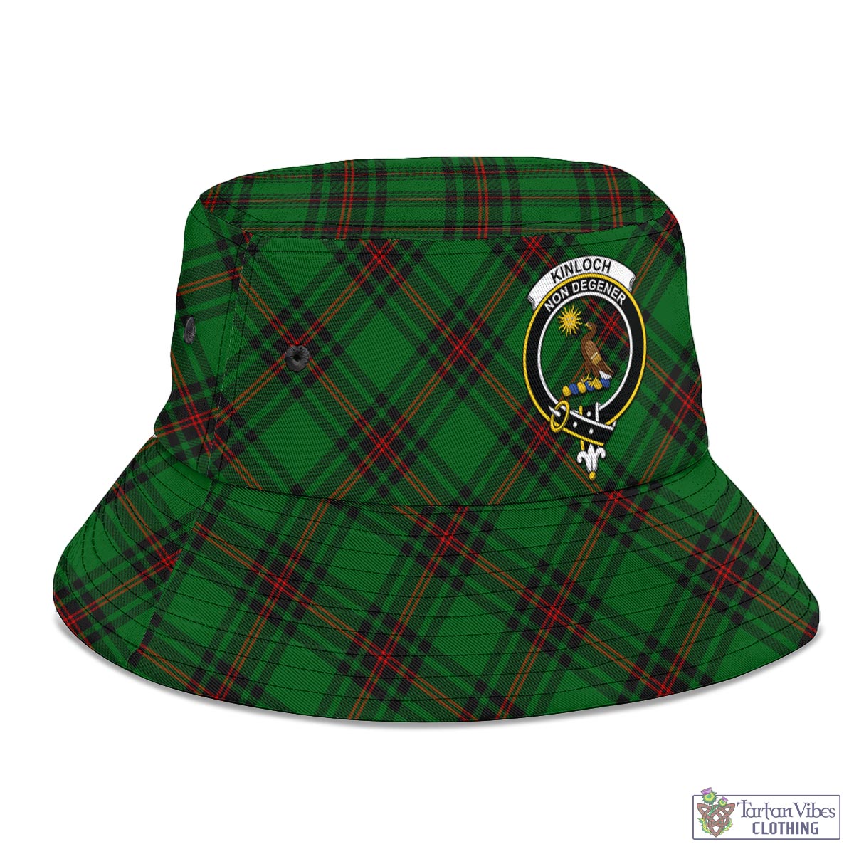 Kinloch Tartan Bucket Hat with Family Crest - Tartan Vibes Clothing