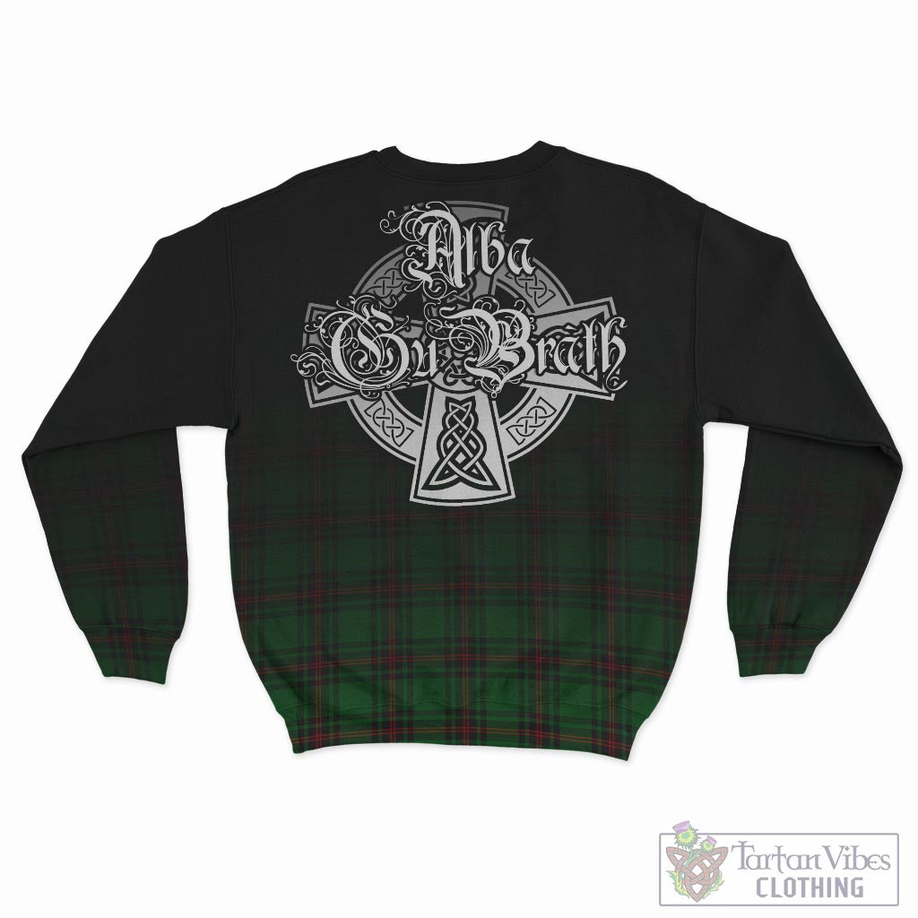 Tartan Vibes Clothing Kinloch Tartan Sweatshirt Featuring Alba Gu Brath Family Crest Celtic Inspired