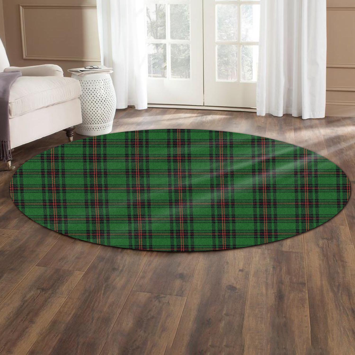 Kinloch Tartan Round Rug - Tartan Vibes Clothing
