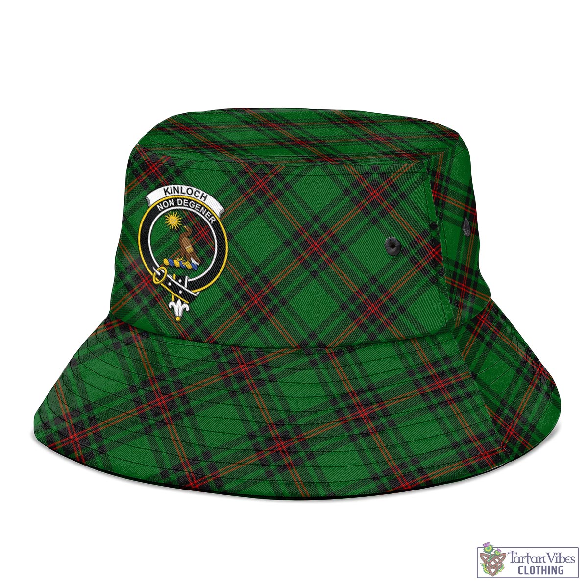 Kinloch Tartan Bucket Hat with Family Crest - Tartan Vibes Clothing