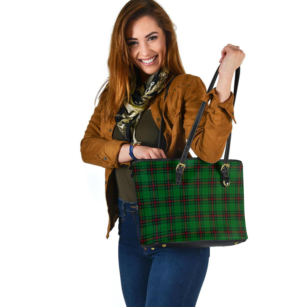 Kinloch Tartan Leather Tote Bag - Tartan Vibes Clothing