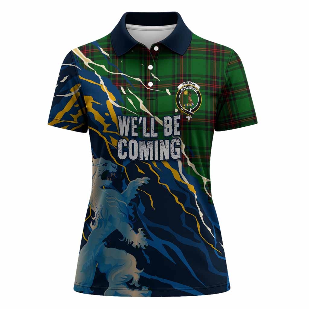Kinloch Scotland Tartan Women Polo Shirt WC2026 Football - We'll Be Coming