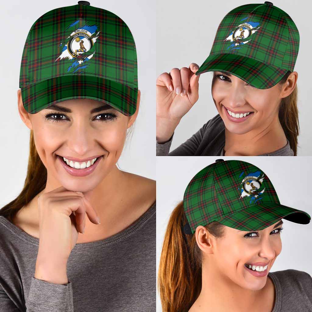 Kinloch Tartan Classic Cap with Family Crest In Me Style