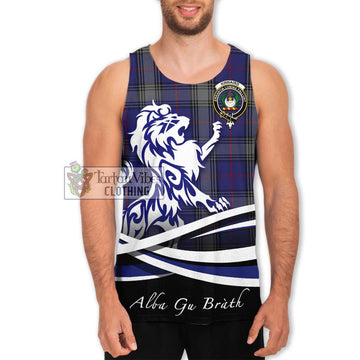 Kinnaird Tartan Men's Tank Top with Alba Gu Brath Regal Lion Emblem Men - Tartanvibesclothing Shop