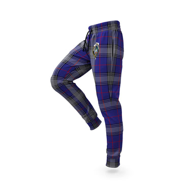 Kinnaird Tartan Joggers Pants with Family Crest
