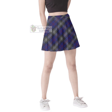 Kinnaird Tartan Women's Plated Mini Skirt