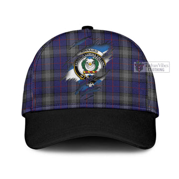 Kinnaird Tartan Classic Cap with Family Crest In Me Style