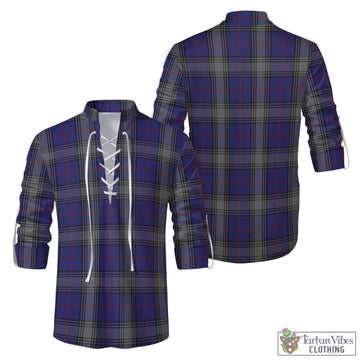 Tartan Vibes Clothing Kinnaird Tartan Men's Scottish Traditional Jacobite Ghillie Kilt Shirt