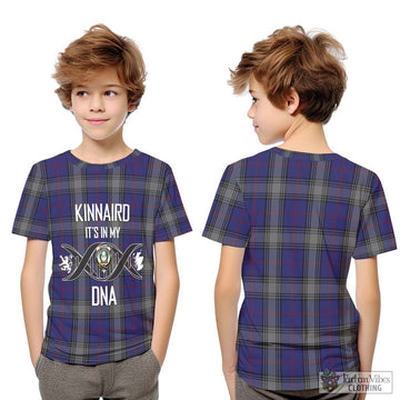 Kinnaird Tartan Kid T-Shirt with Family Crest DNA In Me Style