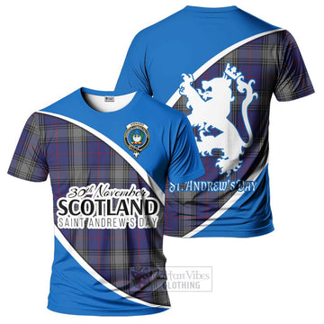 Tartan Vibes Clothing Kinnaird Family Crest Tartan T-Shirt Celebrate Saint Andrew's Day in Style