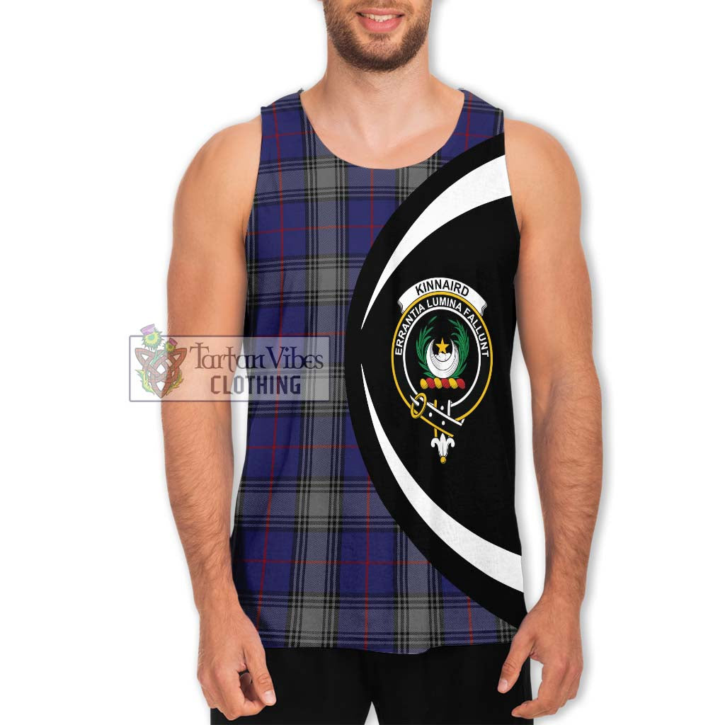Kinnaird Tartan Men's Tank Top with Family Crest Circle Style Men - Tartan Vibes Clothing