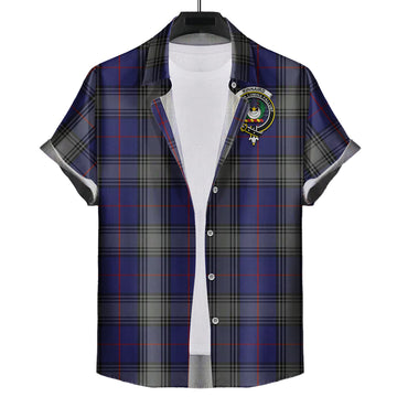 Kinnaird Tartan Hawaiian Shirt with Family Crest