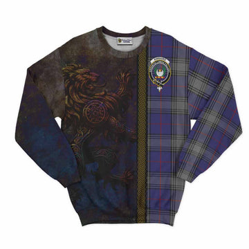 Kinnaird Tartan Family Crest Sweatshirt Alba Gu Brath Be Brave Lion Ancient Style
