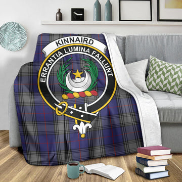 Kinnaird Tartan Blanket with Family Crest