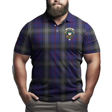 Kinnaird Tartan Men's Polo Shirt with Family Crest