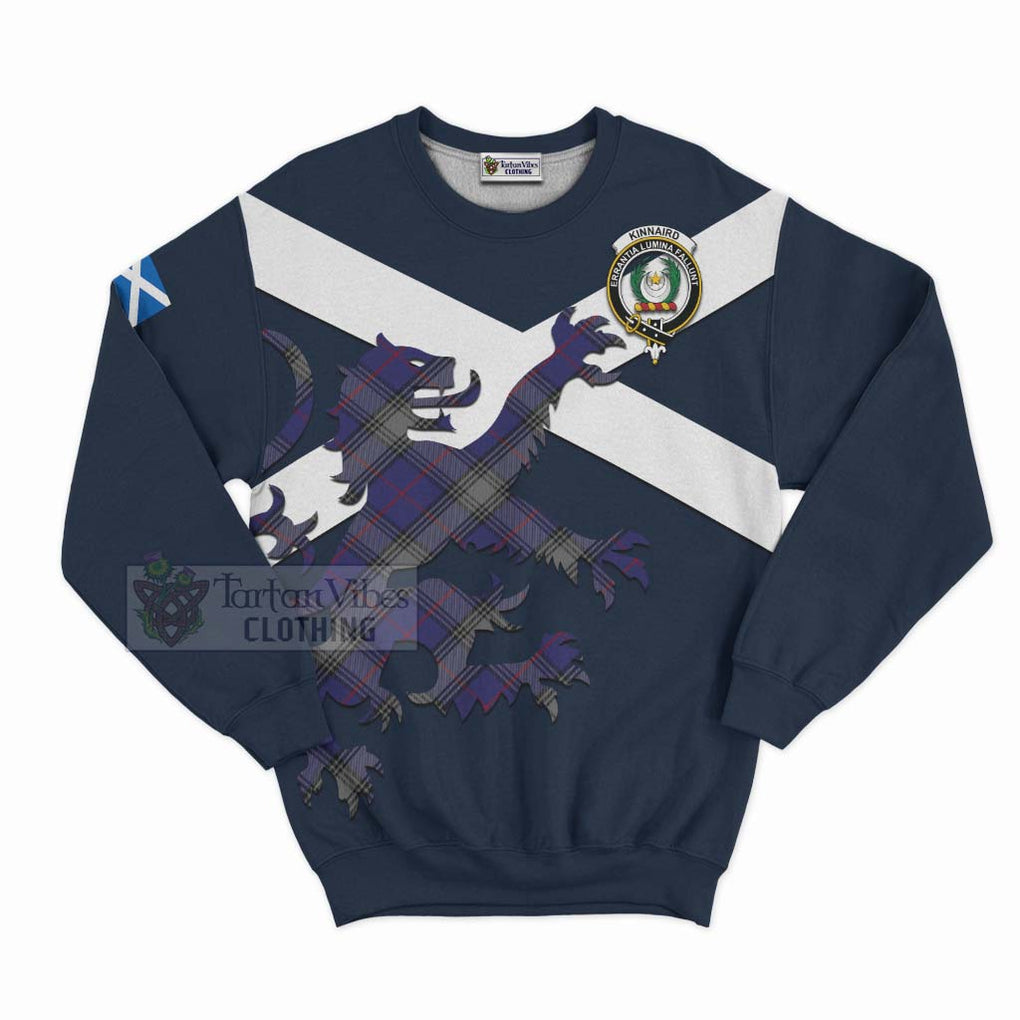 Tartan Vibes Clothing Kinnaird Tartan Lion Rampant Sweatshirt – Proudly Display Your Heritage with Alba Gu Brath and Clan Name