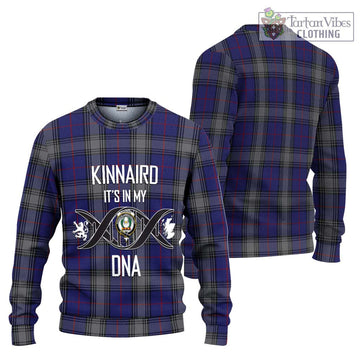 Kinnaird Tartan Knitted Sweater with Family Crest DNA In Me Style Unisex - Tartanvibesclothing Shop