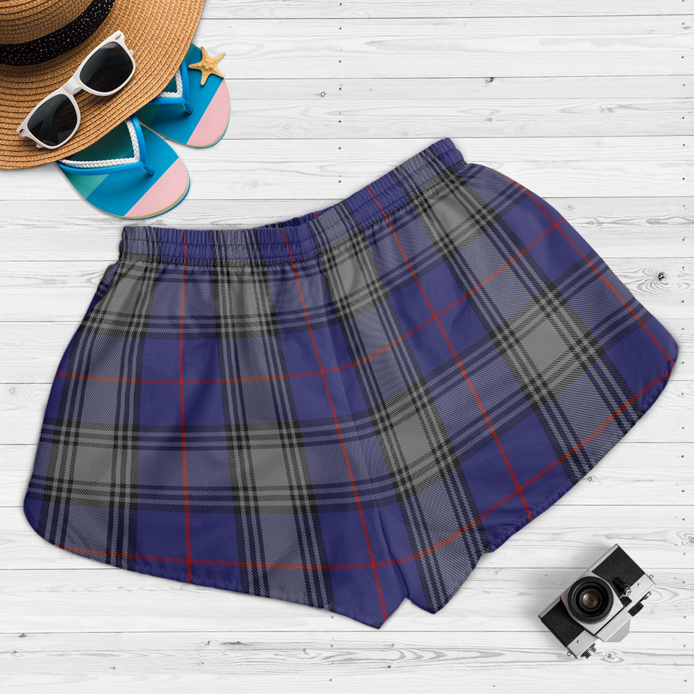 kinnaird-tartan-womens-shorts-with-family-crest