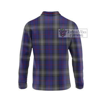 Kinnaird Tartan Long Sleeve Polo Shirt with Family Crest DNA In Me Style - Tartanvibesclothing Shop